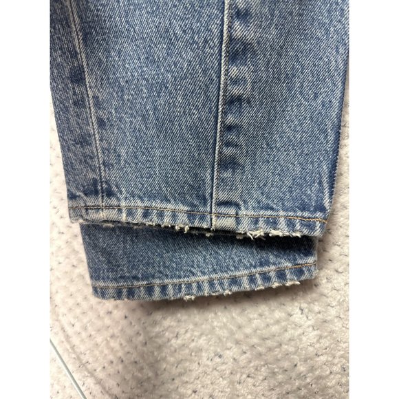 Vintage Levis Jeans Womens 27 High Waist Blue Denim Cropped Jane Button Fly - Picture 16 of 16
